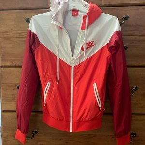 Red Nike Windbreaker